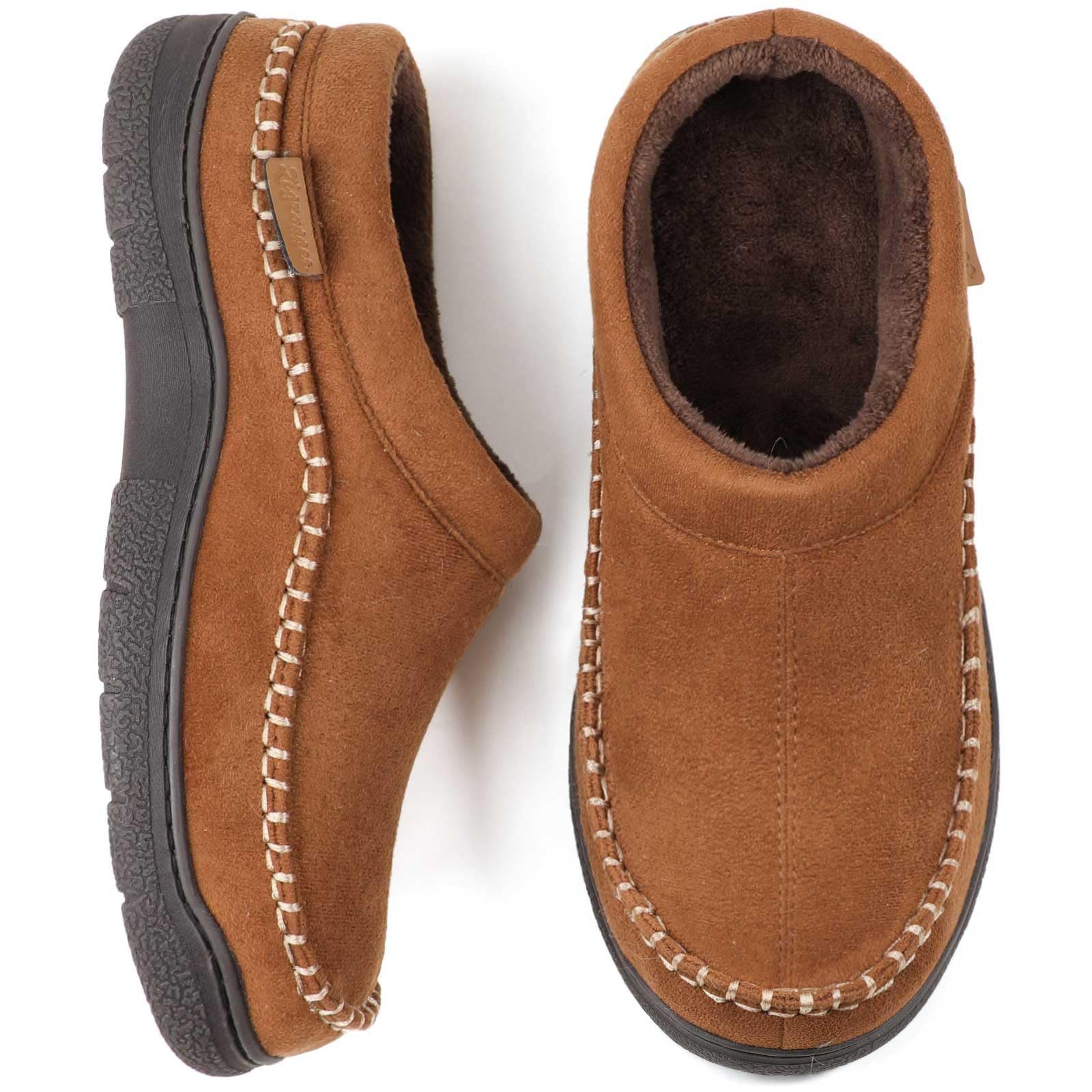 Damien | Chaussons doublés en fausse fourrure pour hommes