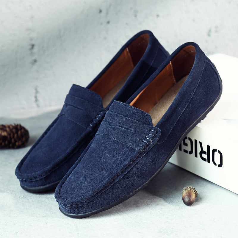 Nathan | Mocassins classiques en daim avec semelle souple pour homme