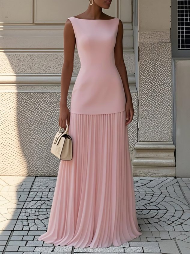 Estelle | Robe longue sans manches élégante pour femmes