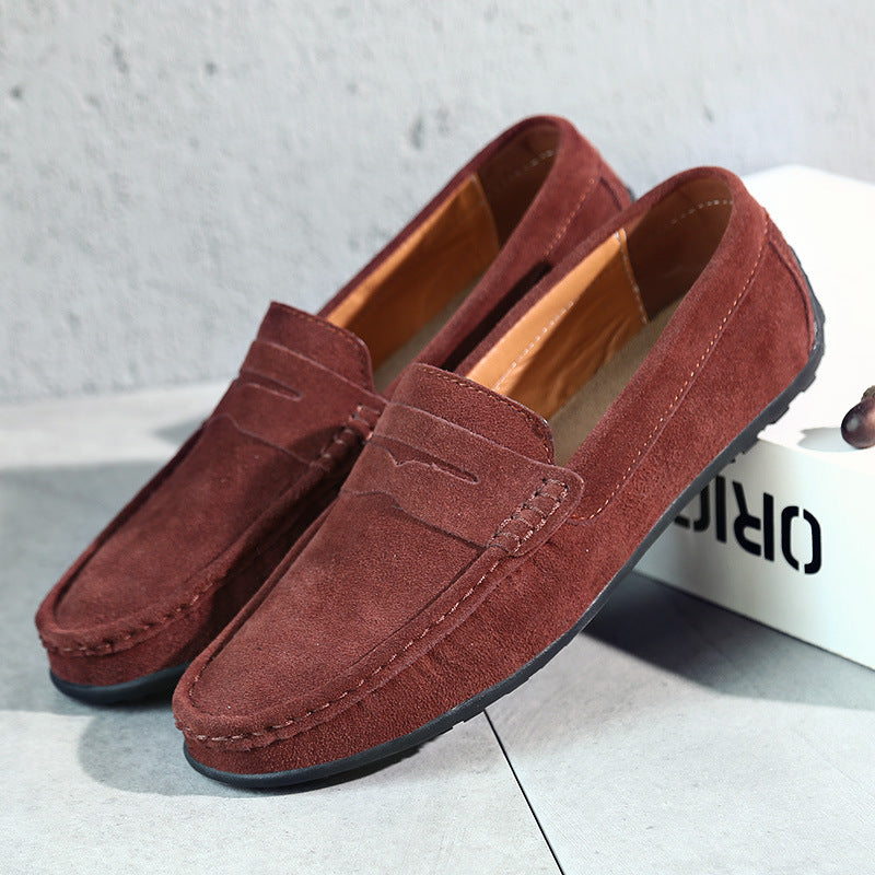 Nathan | Mocassins classiques en daim avec semelle souple pour homme
