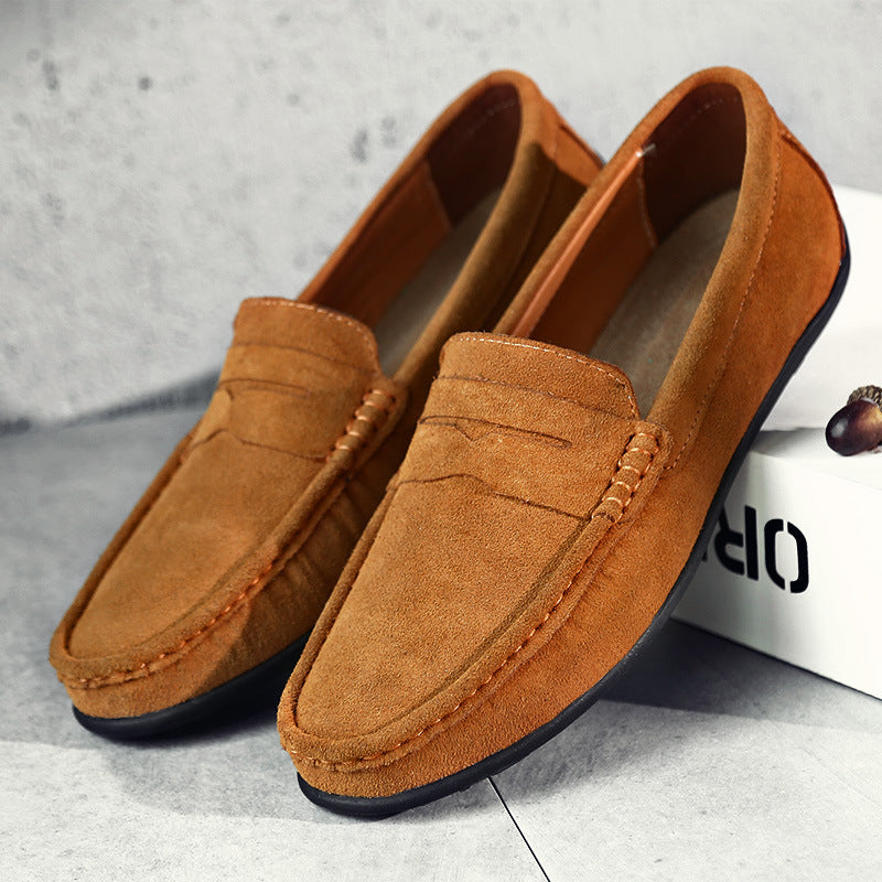Nathan | Mocassins classiques en daim avec semelle souple pour homme
