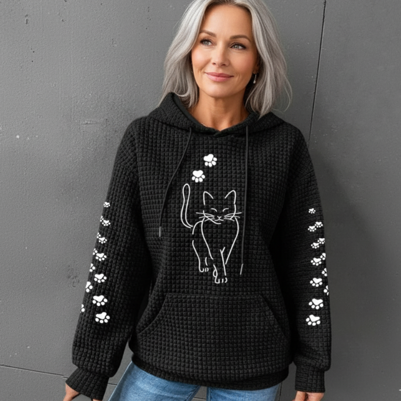 Clarine | Sweat à capuche à motif animal pour femme