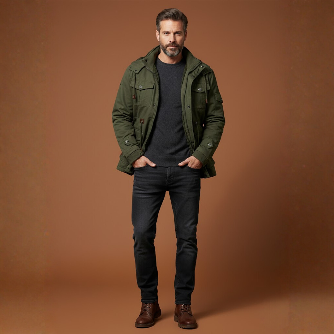 Georges | Veste zippée à poches multiples pour homme