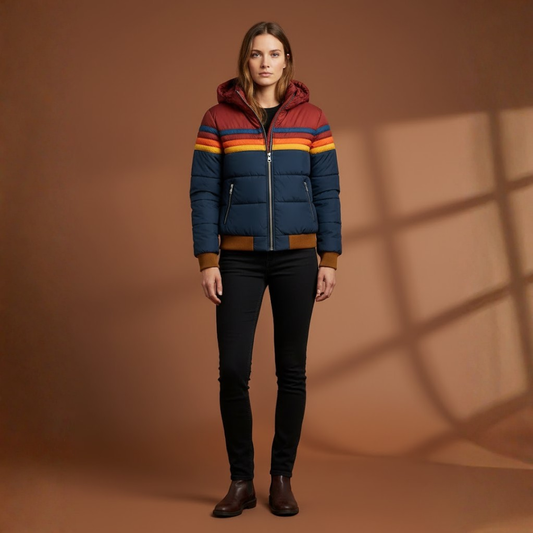 Coralie | Veste matelassée zippée à col montant pour femmes