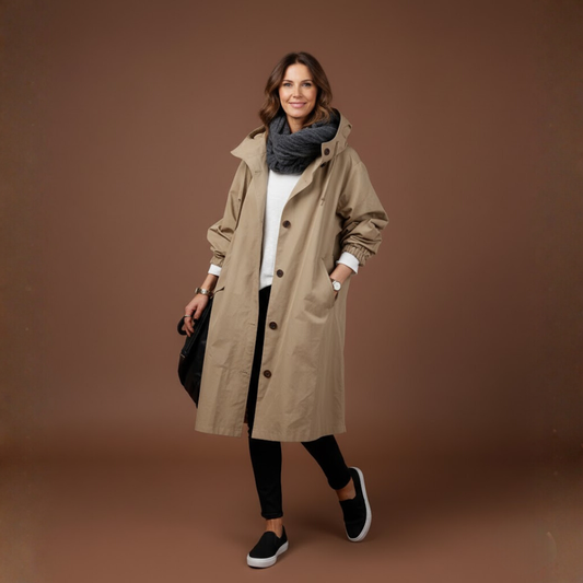 Sonia | Manteau long à capuche pour femme