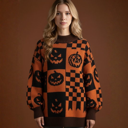 Zélie | Pull à motif Halloween pour femme