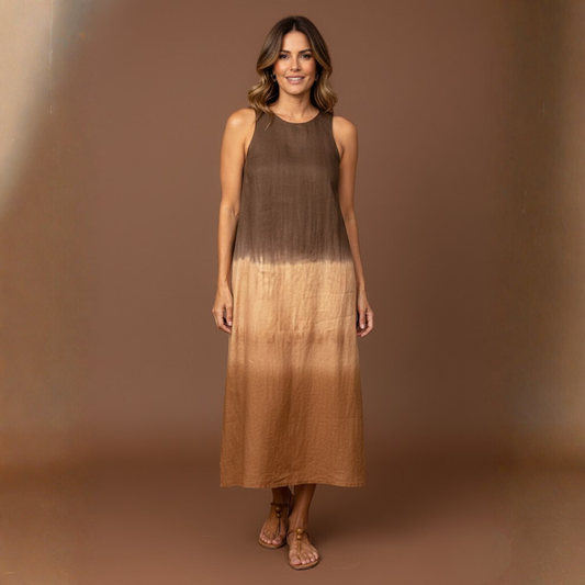 Clara | Robe longue dégradée sans manches pour femmes