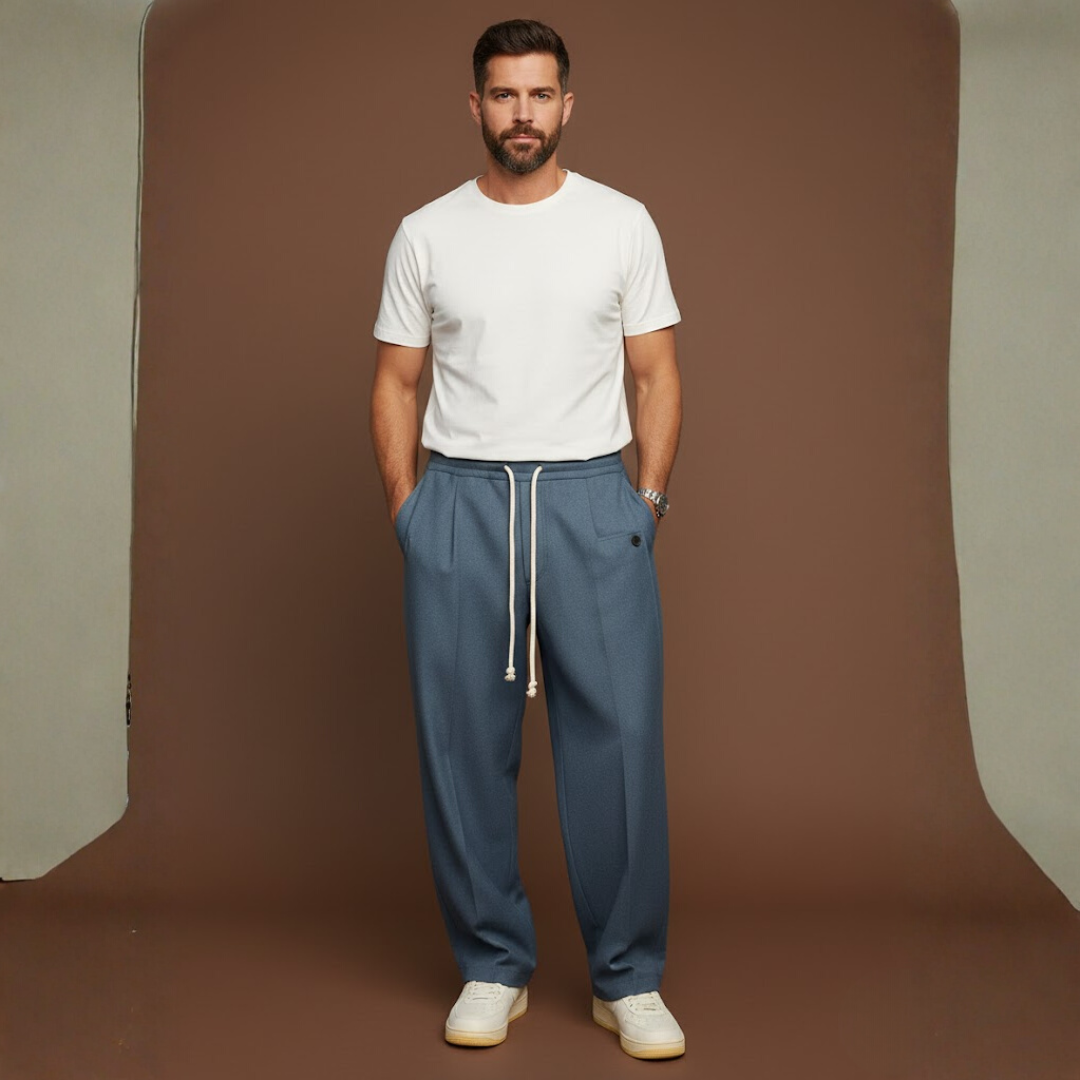 Étienne | Pantalon décontracté à cordon pour hommes