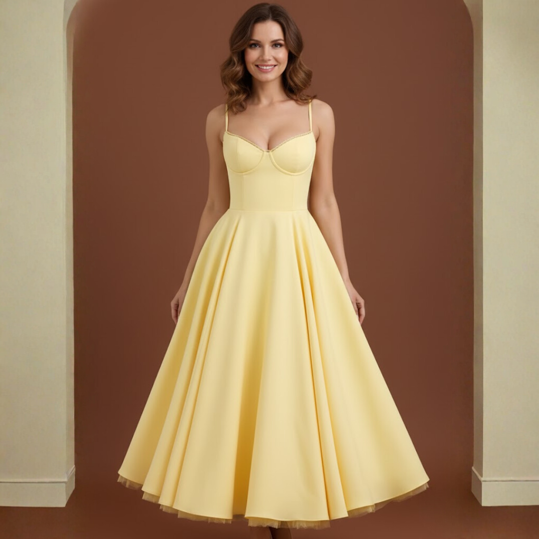 Brigitte | Robe midi élégante pour femmes