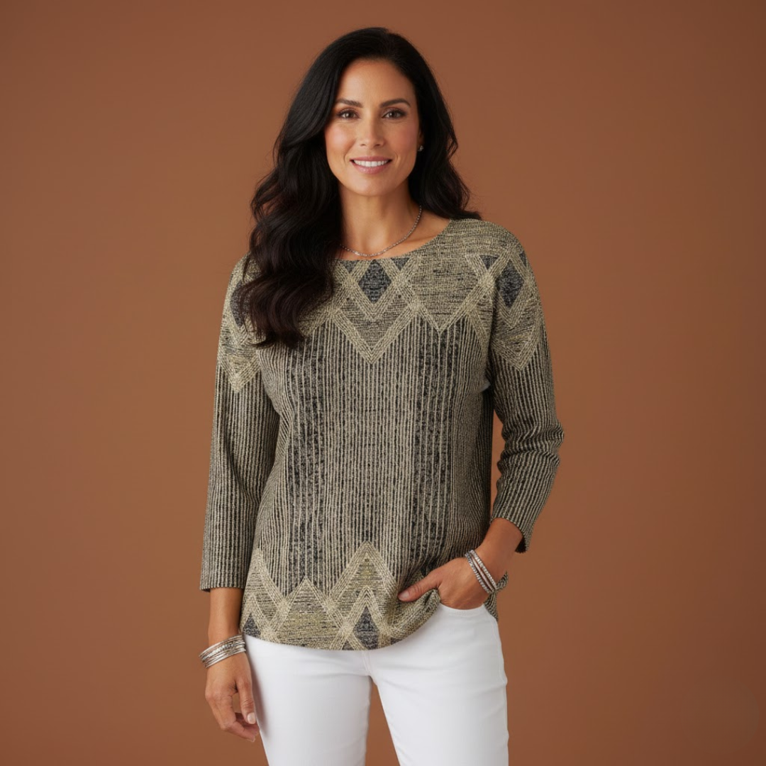 Francine | Haut à motif géométrique pour femme