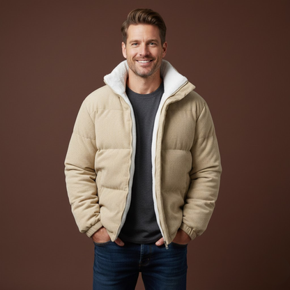 Noël | Veste matelassée à col montant pour homme