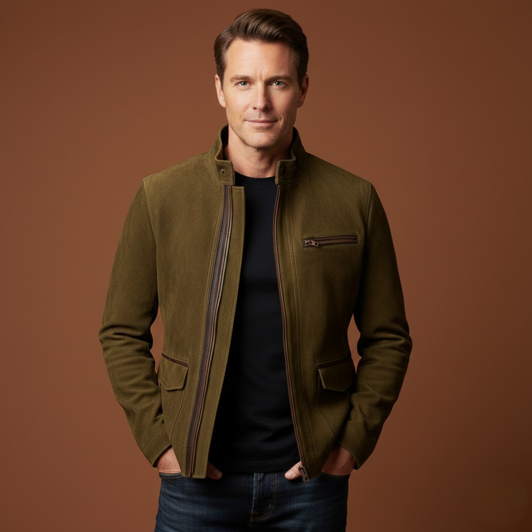 Marius | Blouson zippé à col montant pour homme