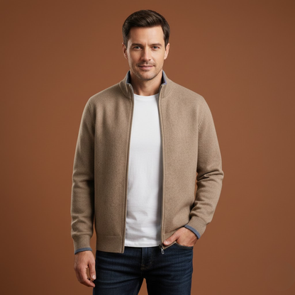 Justin | Veste à col montant zippée pour homme