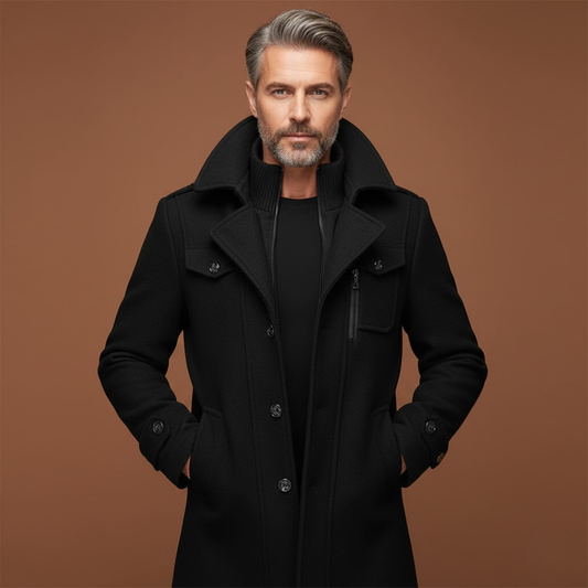 Jean-Luc | Manteau à col montant pour homme