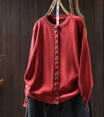 Yvette | Gilet boutonné à détail fantaisie pour femme