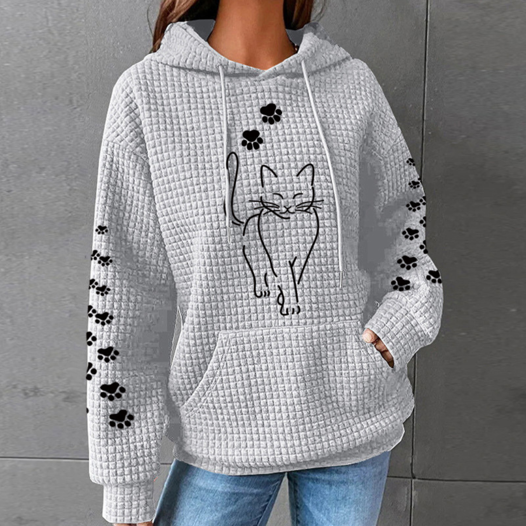 Clarine | Sweat à capuche à motif animal pour femme