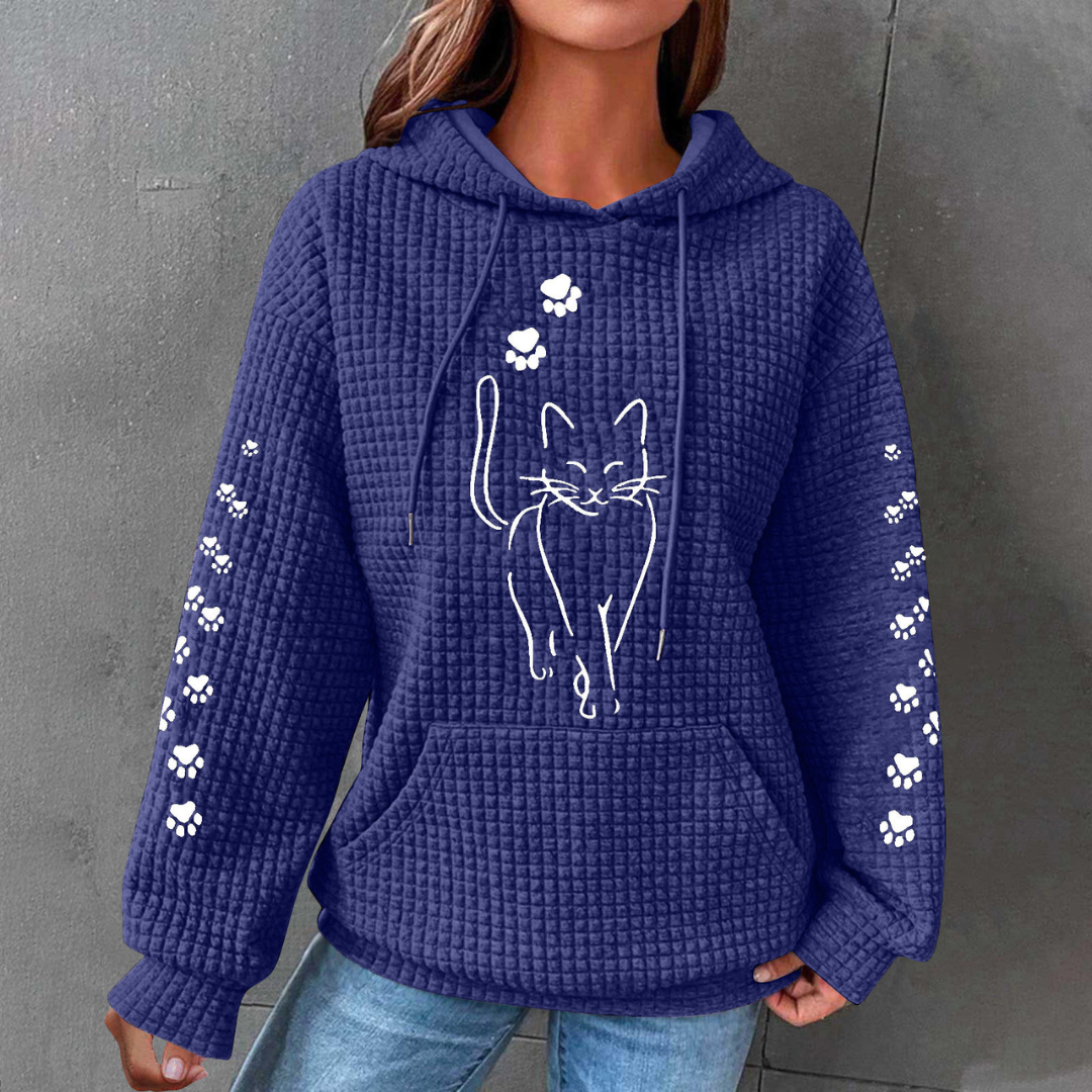 Clarine | Sweat à capuche à motif animal pour femme