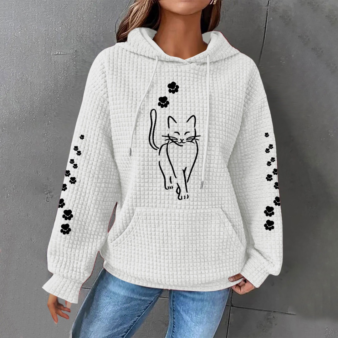 Clarine | Sweat à capuche à motif animal pour femme