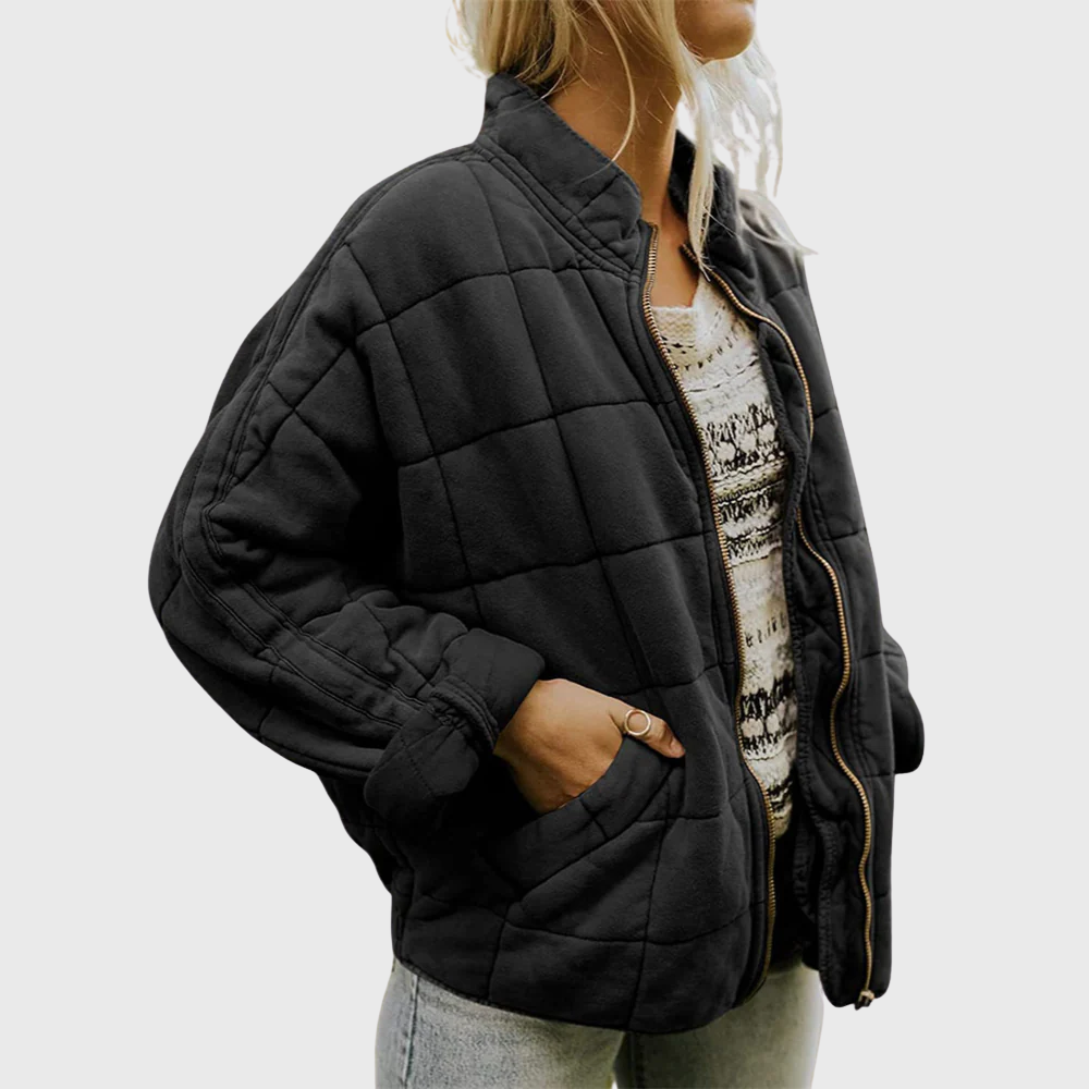Maïa | Veste matelassée décontractée à fermeture éclair pour femmes
