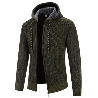 Charles | Cardigan à capuche zippée pour homme