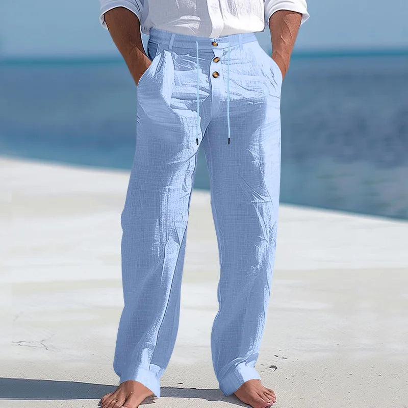 Mathis | Pantalon léger à taille haute avec cordon pour hommes