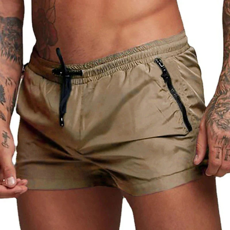 Romain | Short de bain à cordon et poches zippées pour homme