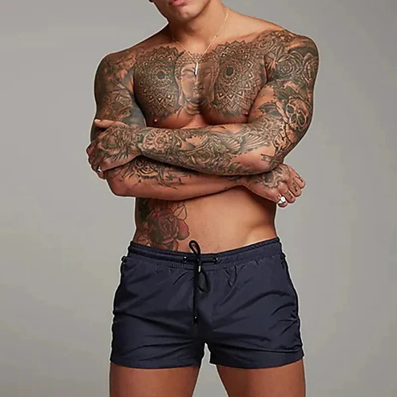 Romain | Short de bain à cordon et poches zippées pour homme