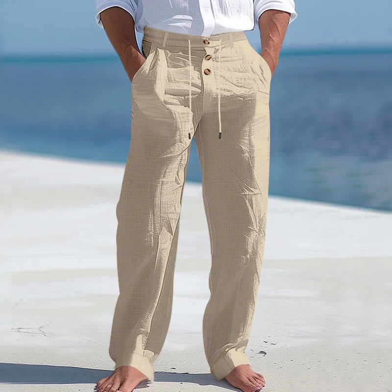 Mathis | Pantalon léger à taille haute avec cordon pour hommes