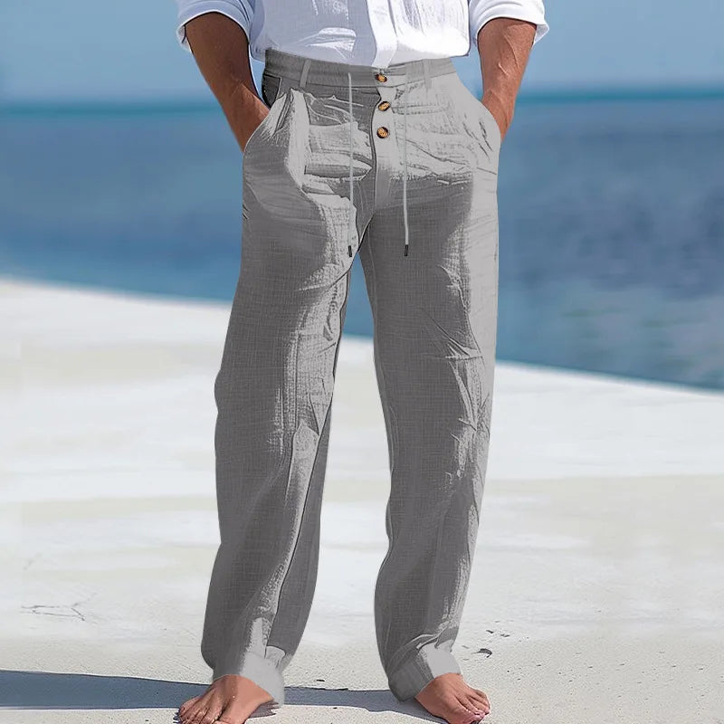 Mathis | Pantalon léger à taille haute avec cordon pour hommes