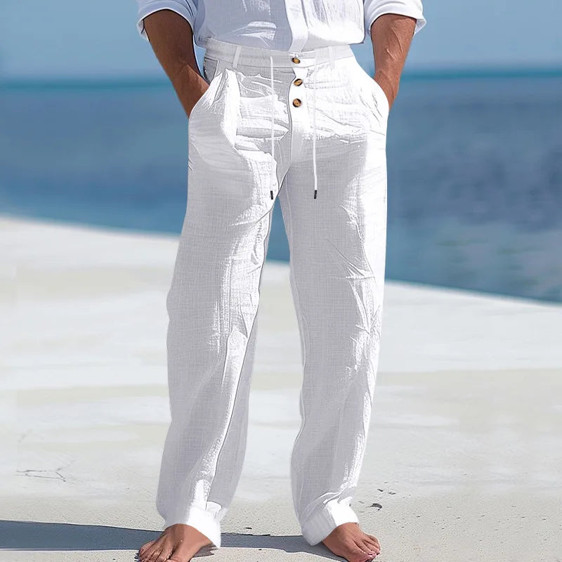 Mathis | Pantalon léger à taille haute avec cordon pour hommes