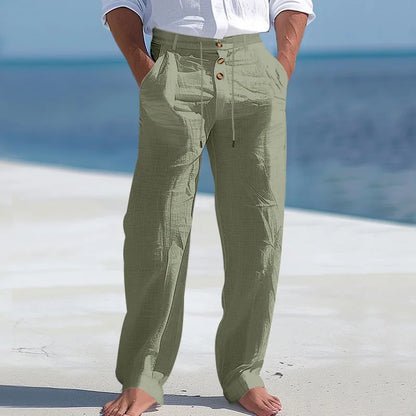 Mathis | Pantalon léger à taille haute avec cordon pour hommes