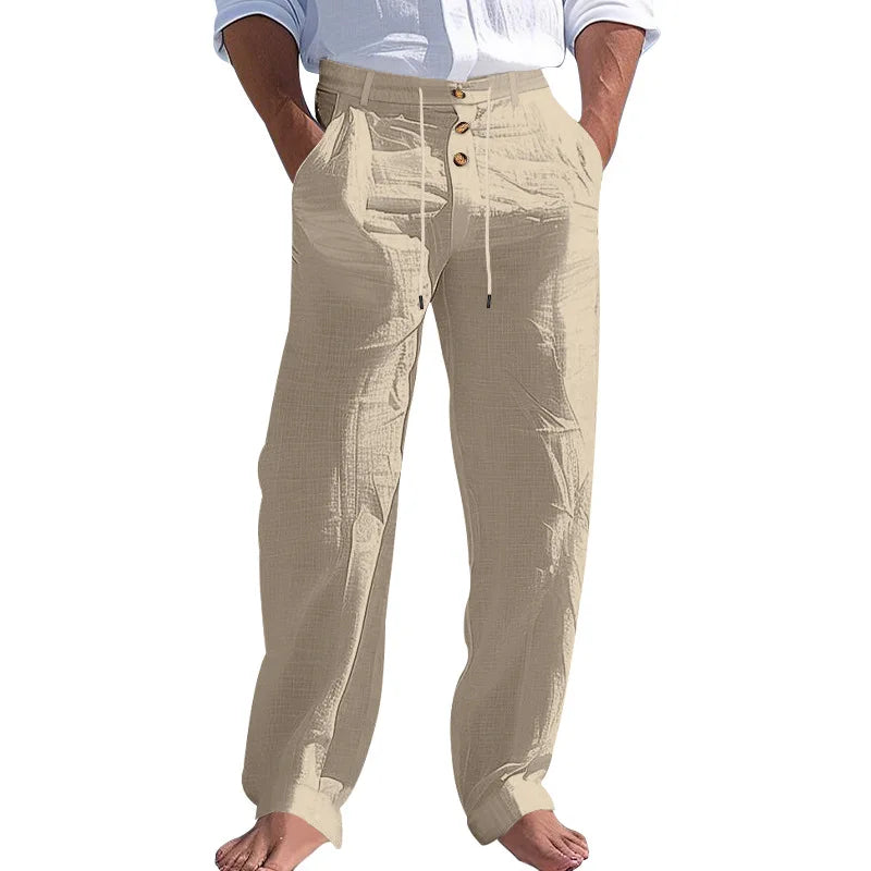 Mathis | Pantalon léger à taille haute avec cordon pour hommes