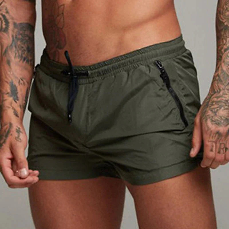 Romain | Short de bain à cordon et poches zippées pour homme