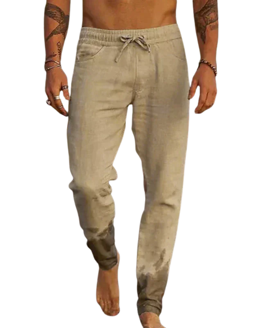 Léo | Pantalon décontracté à cordon avec coupe ajustée pour homme