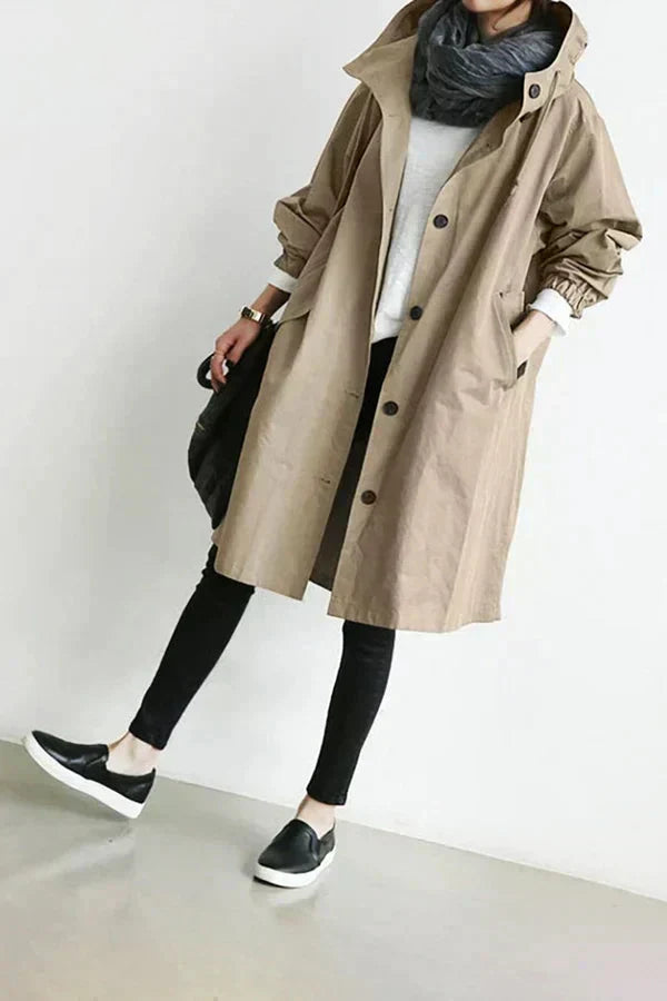 Christiana | Manteau long à capuche pour femmes