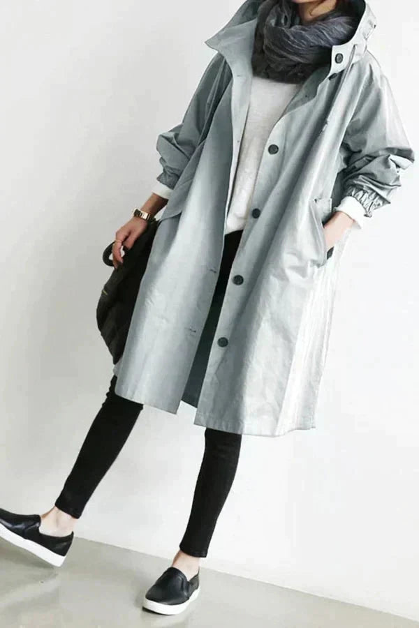 Christiana | Manteau long à capuche pour femmes