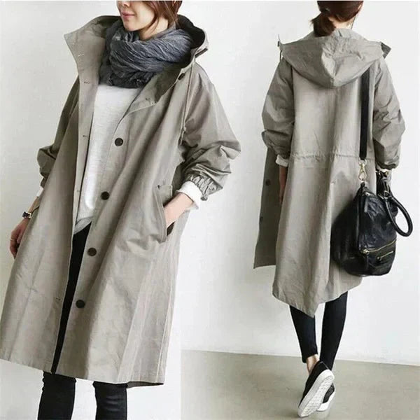 Christiana | Manteau long à capuche pour femmes