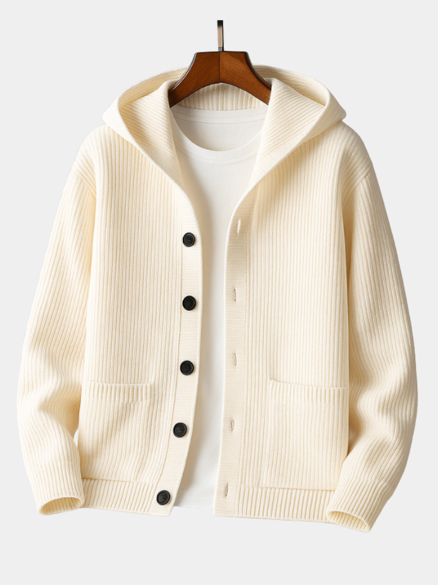 Gaston | Cardigan à capuche pour homme