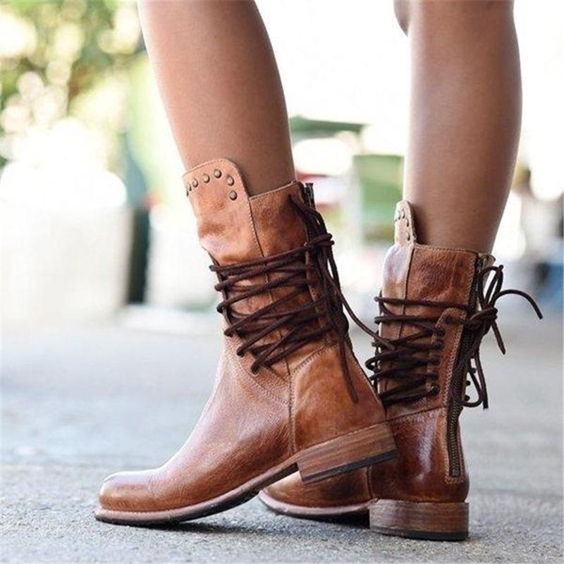 Véra | Bottines à lacets style vintage pour femme
