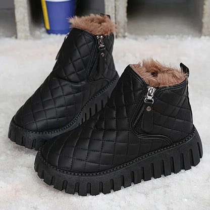 Flavie | Bottines matelassées à fermeture pour femme