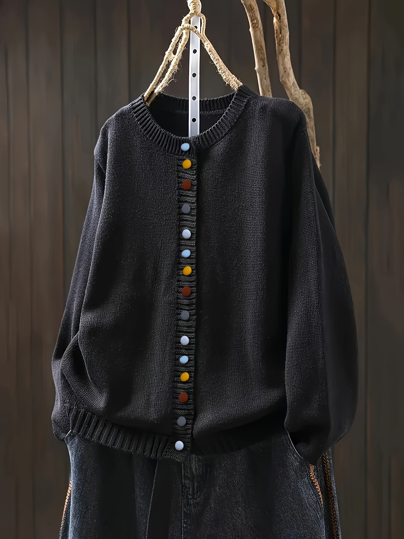 Yvette | Gilet boutonné à détail fantaisie pour femme