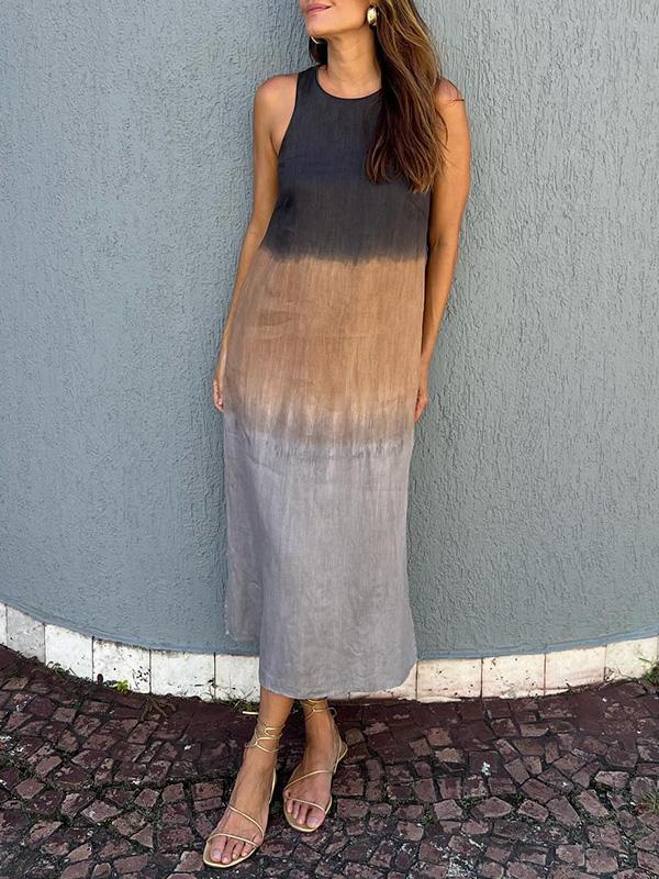Clara | Robe longue dégradée sans manches pour femmes