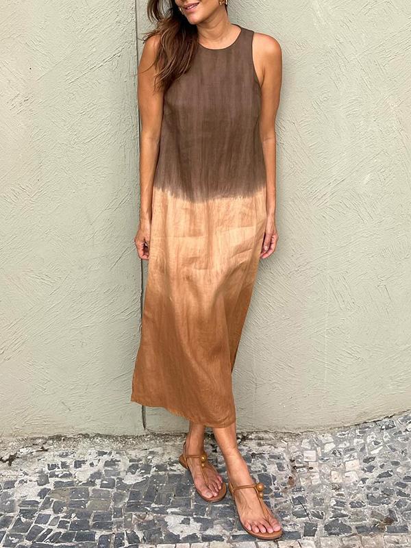 Clara | Robe longue dégradée sans manches pour femmes