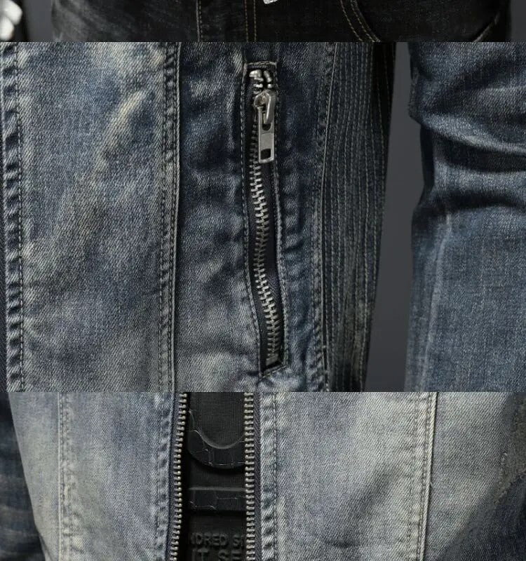 Alexandre | Veste zippée style motard pour homme