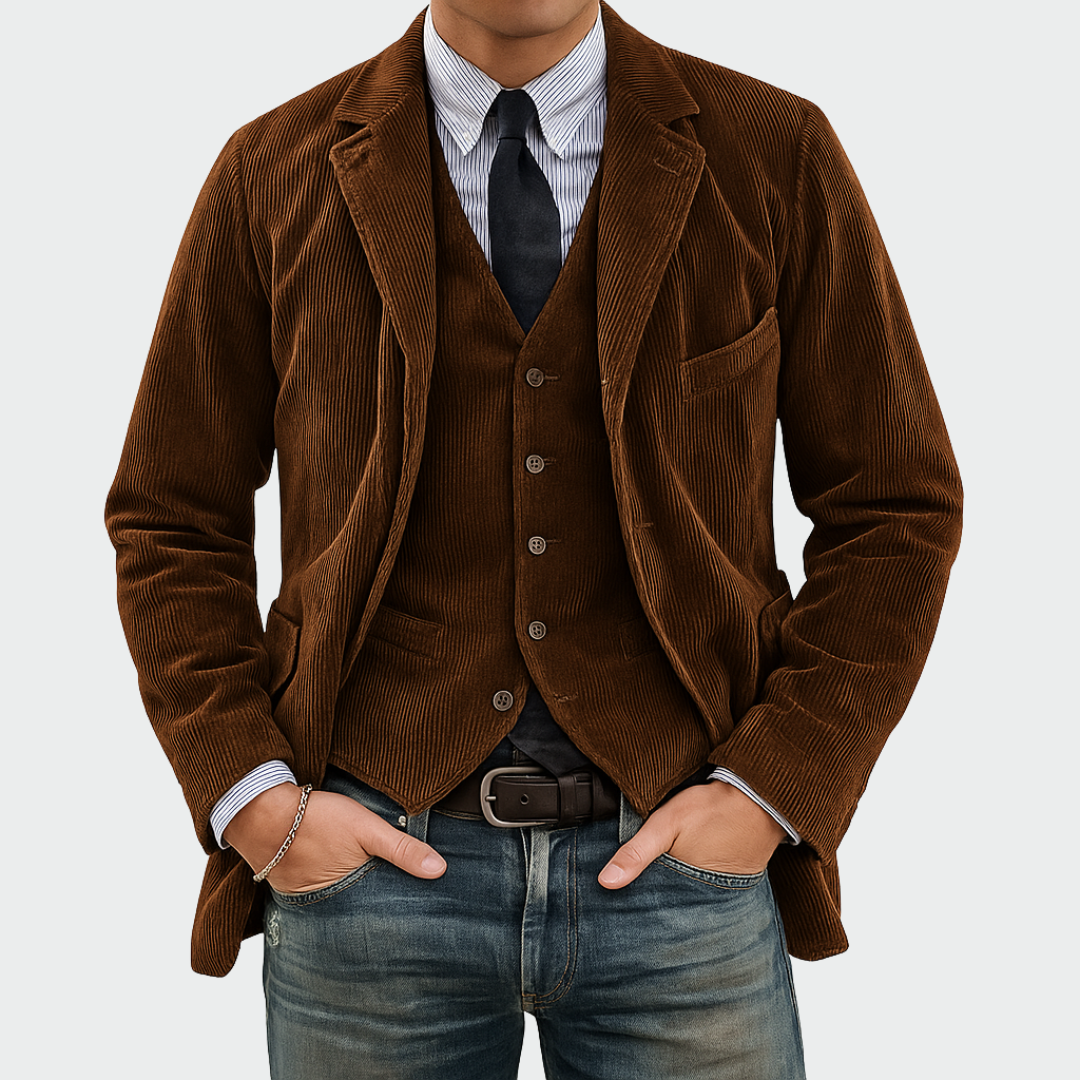 Valentin | Ensemble blazer et gilet pour homme