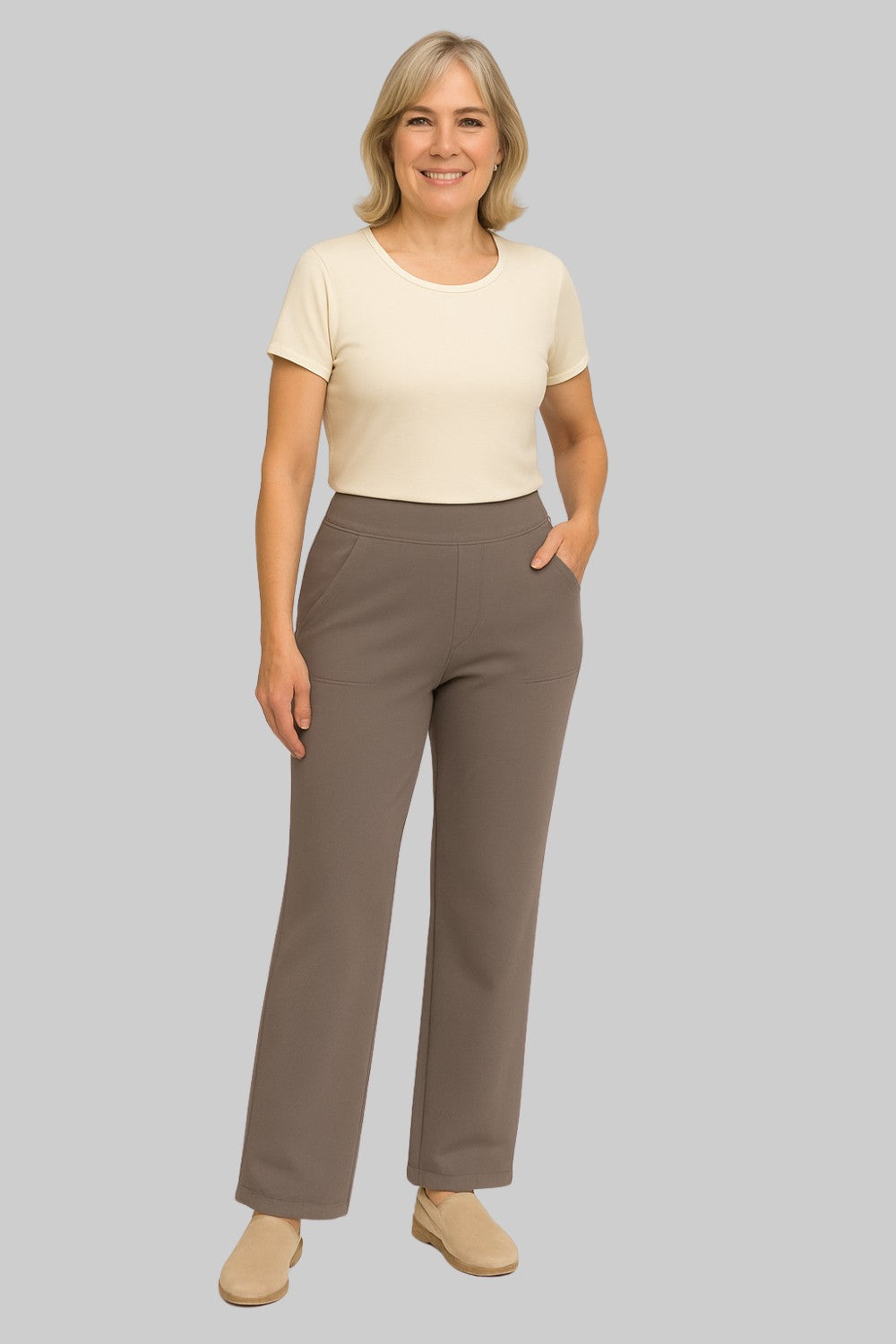 Élise | Pantalon fluide à taille haute pour femmes